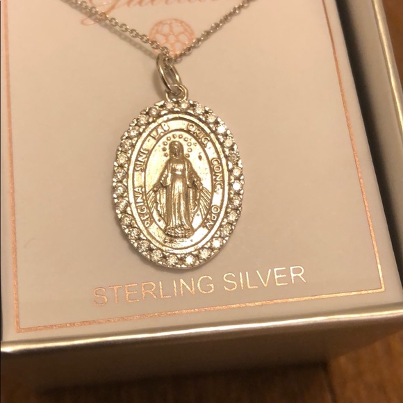 🙏🏼 Sterling silver Mother Mary Necklace by Guiliana - Picture 3 of 13